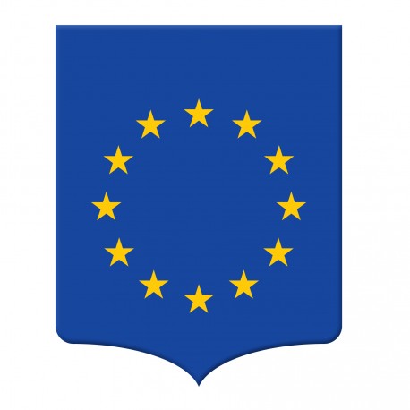 Ecusson porte-drapeaux Europe