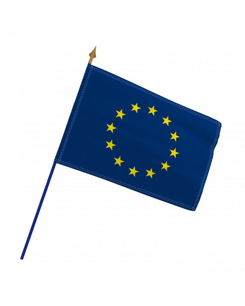 LOT Ecusson + 2 Drapeaux - Loi Pavoisement Européen