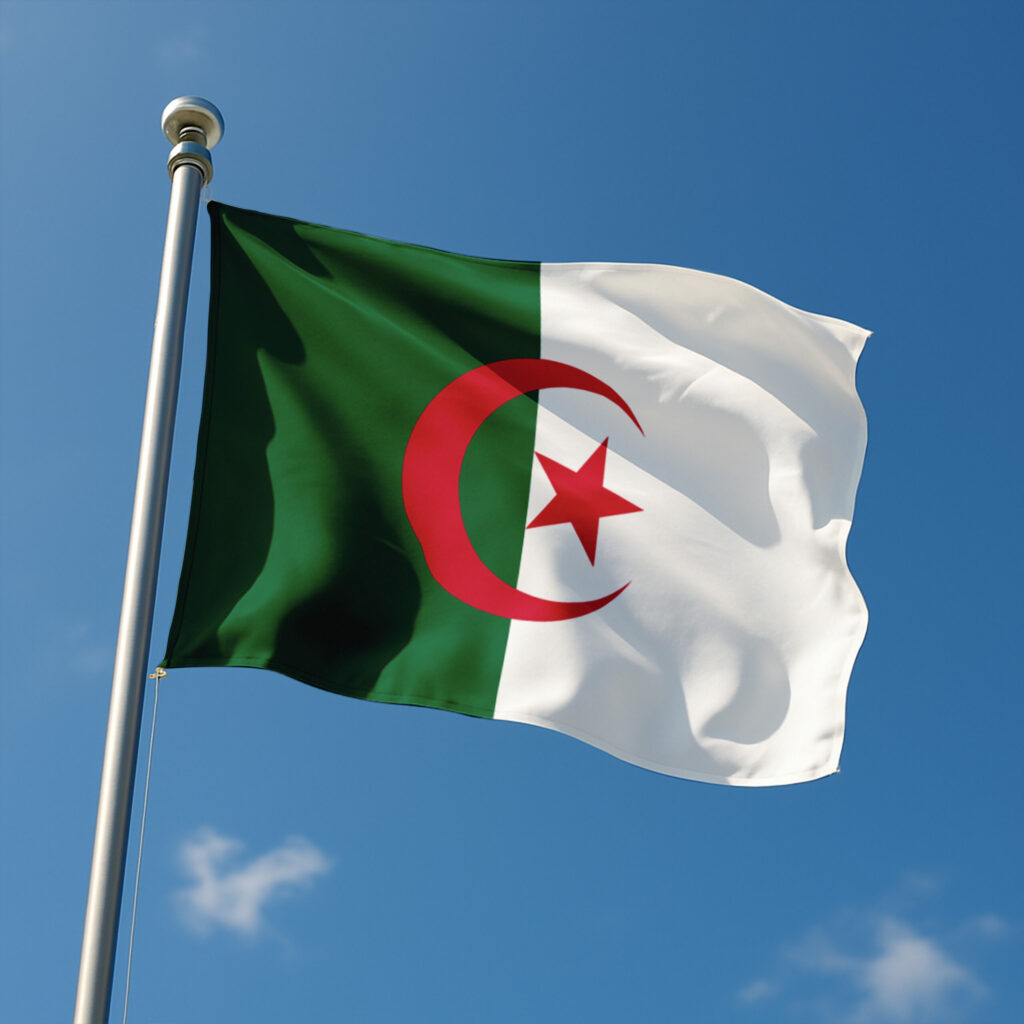 Pavillon Algérie pour mât – 150 X 225 CM