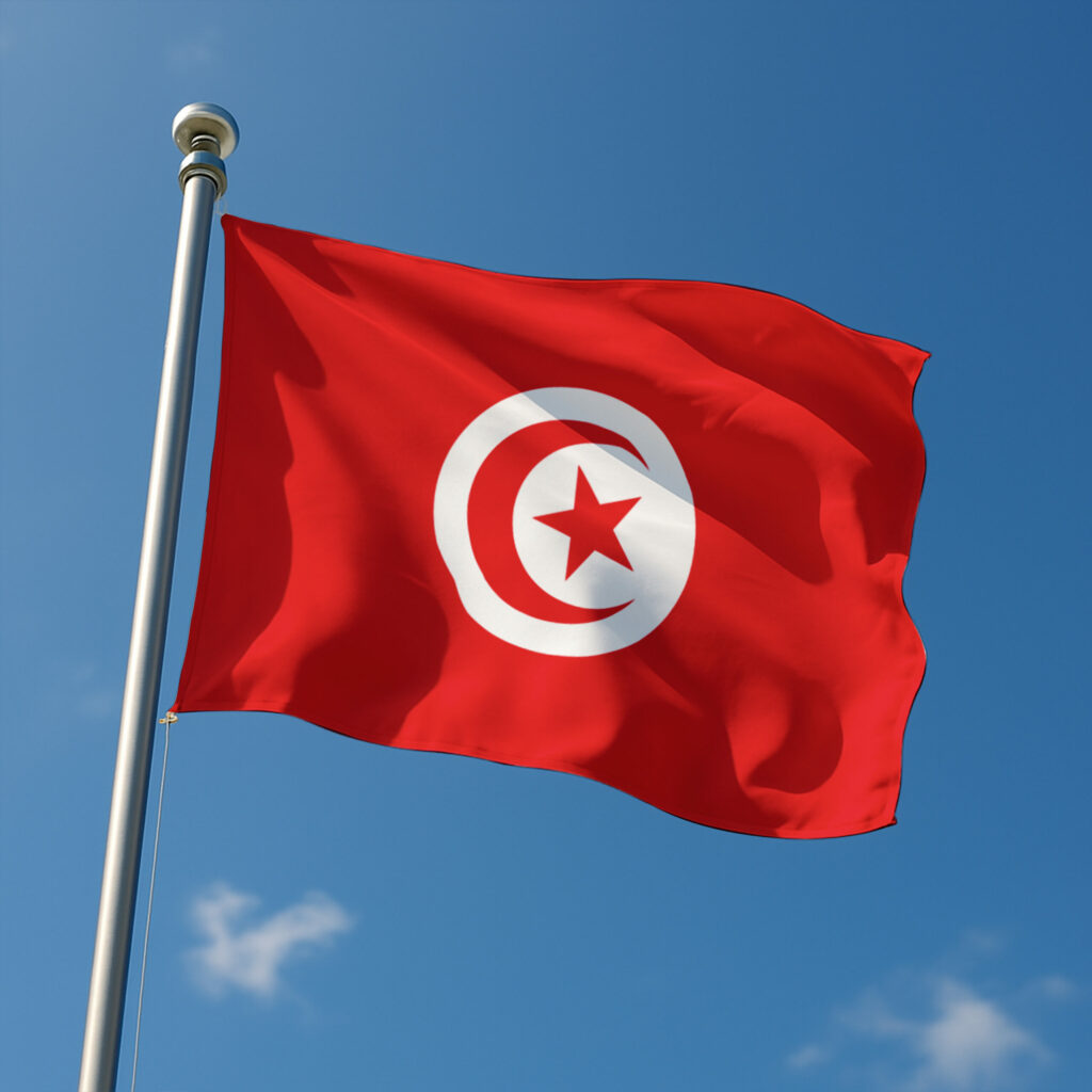 Pavillon Tunisie pour mât – 200 X 300 CM