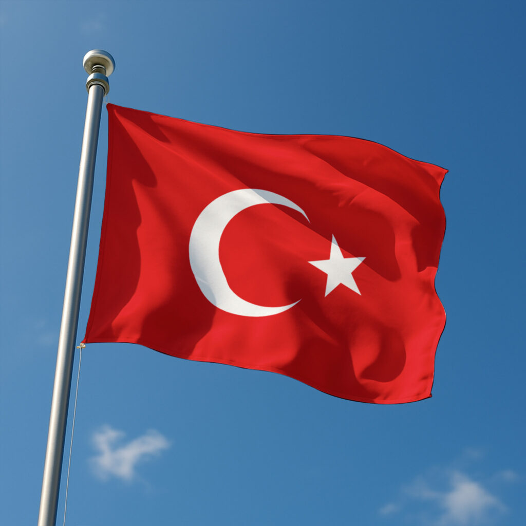 Pavillon Turquie pour mât – 200 X 300 CM